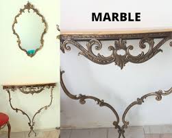 Wall Mounted Console Table With Mirror