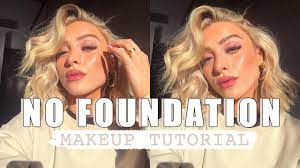 no foundation makeup tutorial tik tok