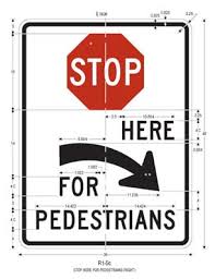 pedestrian crossing signs