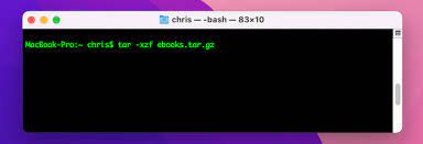 how to open tar gz file on mac 4