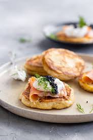 blinis with buckwheat flour and yeast