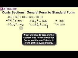 Conic Sections General Form To