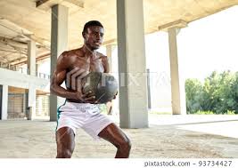 athletic workout african american