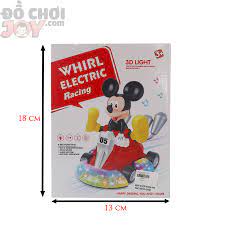 Mickey Lái Xe Đua - Pin Nhạc Đèn 3D Đồ Chơi Joy