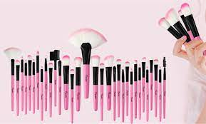 makeup brushes 32pcs premium pink