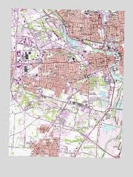 Large detailed map of columbus. Southwest Columbus Oh Topographic Map Topoquest
