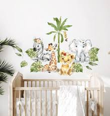 Safari Animals Wall Decal Nursery Wall