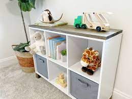 This post is in partnership with true value. Turn A Cheap Cube Storage Shelf Into A Piece Of Furniture Hometalk