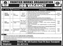 Frontier Works Organization Contract Manager Jobs 2019