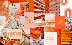 Orange Aesthetic Collage Wallpapers ...