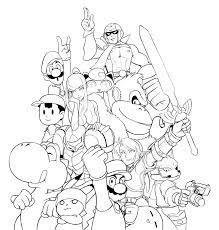 Super smash bros coloring pages are a fun way for kids of all ages to develop creativity, focus, motor skills and color recognition. Coloring Az Coloring Pages Super Smash Bros Brawl Smash Bros Coloring Pages