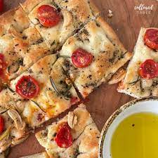 Tomato Focaccia Bread gambar png