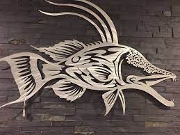 Hog Fish Metal Wall Art Metal Fish Art