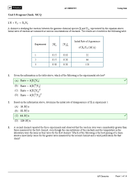 UNIT 5 Practice - KEY | PDF | Reaction Rate | Chemical Reactions