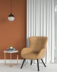 color curtains go with orange walls