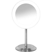 conair 8x led single sided stand mirror