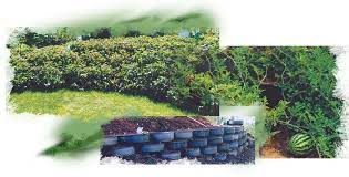 Recycled Tire Retaining Wall