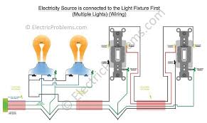 3 way switch wiring diagram. How To Wire A 3 Way Switch With Multiple Lights Electric Problems