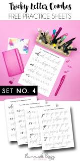 Tricky Letter Combo Practice Sheets Set 4 Dawn Nicole Designs