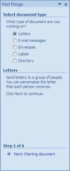 labels using mail merge wizard
