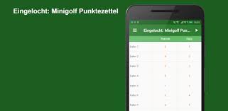 Apps Like Eingelocht Minigolf Scorecard For Android