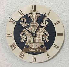 Irish Clock Family Crest Coat Of Arms