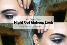 cut crease glam night out makeup look