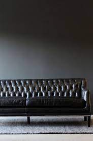 black leather chesterfield 3 seater