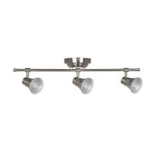 Hampton Bay 3 Light White Led Track Lighting Rail With Cord And Plug 1500t3 Wh The Home Depot
