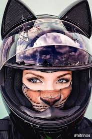 Customizing a helmet to make it truly your own, add as many accessories cat ear motorcycle helmet: Pin On Unique Designs