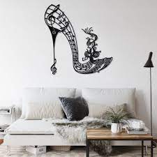 High Heel Shoe Metal Wall Art