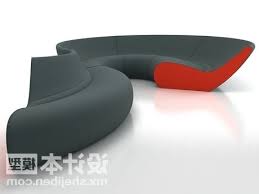 s shaped sofa free 3d model max