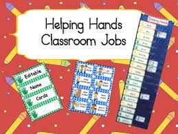 Helping Hands Classroom Jobs