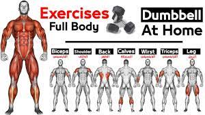 full body home dumbbell workout squats