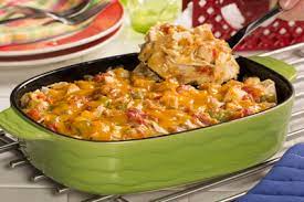 An easy chicken casserole recipe should be in every cook's little black book and this one will go down well with all of the family. Light King Ranch Chicken Casserole Everydaydiabeticrecipes Com