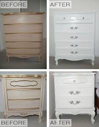 Painted French Provincial Dresser And