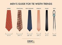 Weve Created A Guide To Necktie Width Trends Of Past And