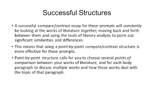 writing a compare contrast essay about literature ppt video online successful structures 6 example compare contrast