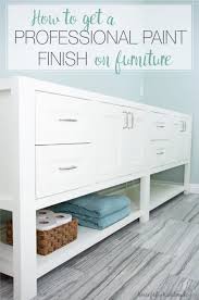 The white cabinets definitely show off the spills and stains wayyyy more than the cream color. How To Get A Smooth Professional Paint Finish On Furniture Houseful Of Handmade