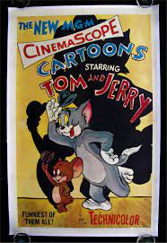 TOM AND JERRY * 1SH ORIG MOVIE POSTER CARTOON '55 LINEN - (eBay item  180120921881 end time Aug-10-07 10:44:27 PDT)