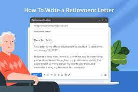 retirement letter exle copy paste
