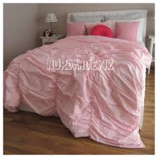 Shabby Chic Ruched Bedding Duvet Cover
