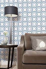 Blue Moroccan Wallpaper L And