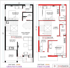 20 X 40 Duplex House Plans East Facing