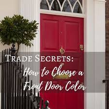 How To Choose The Right Front Door Color