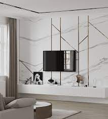 marble tv wall interior design ideas