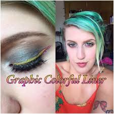 colorful graphic eyeliner how to