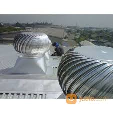 Ventilasi silang atau cross ventilation. Denko Tubine Ventilator Exhaust Ventilasi Atap Pabrik Gudang Kab Bandung Jualo