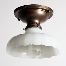 elegant antique brass flush mount light