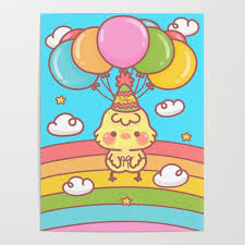 Confetti Happy Birthday Poster By Okinishiro